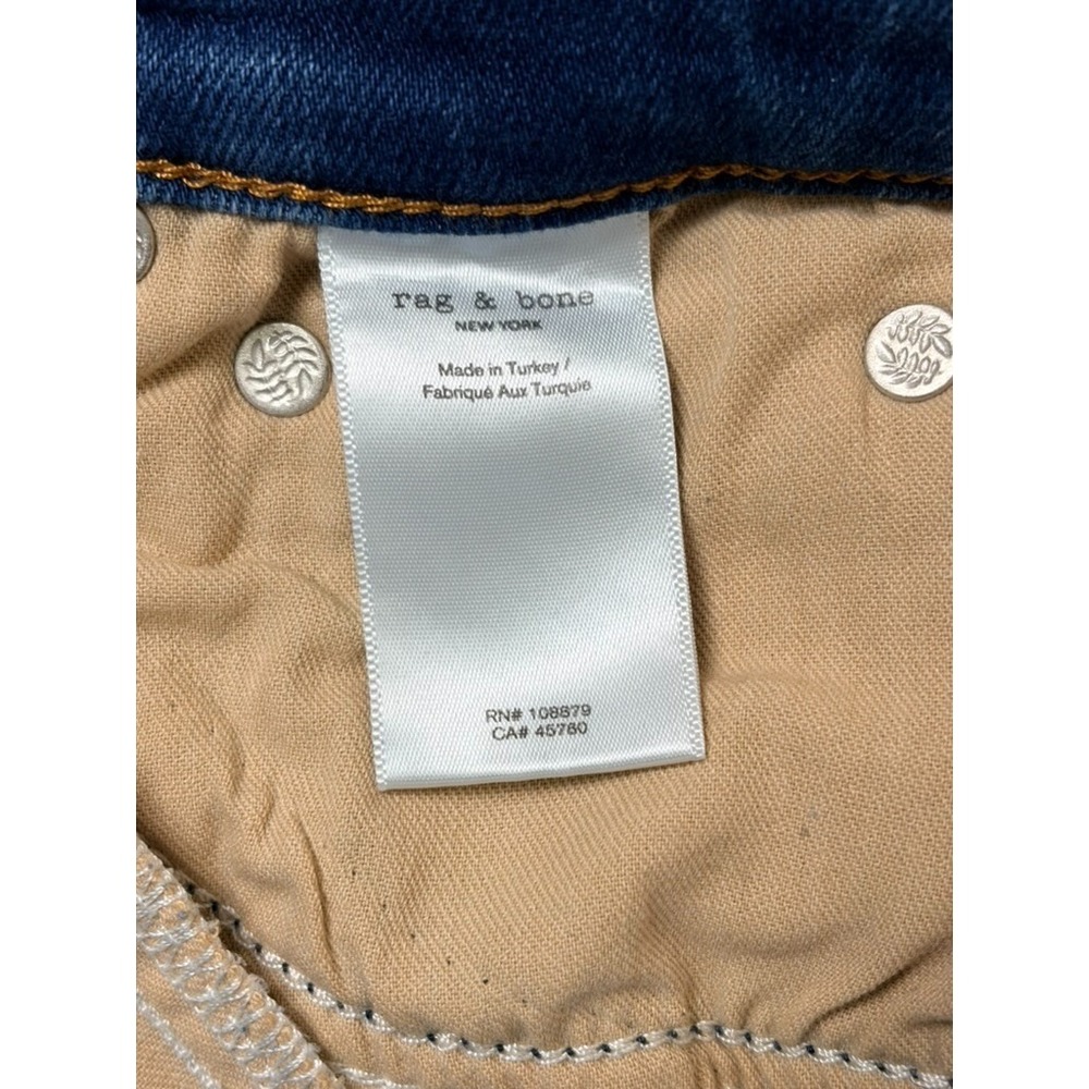 Rag & Bone Jeans ~ HARLOW Mid Rise Straight ~ Wm's 28 ~ Worn In Black ~  EUC - Picture 5 of 12